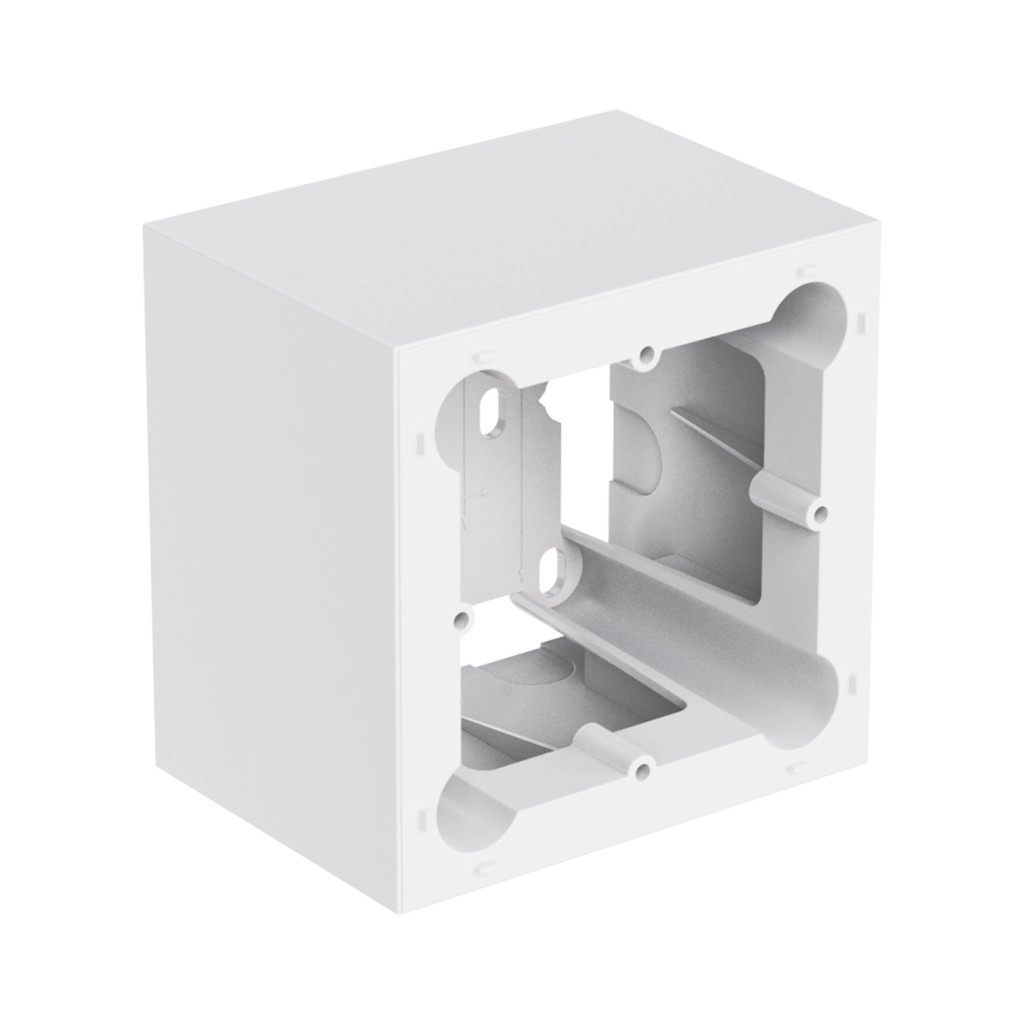 Audac Surface mount wall box - 80 x 80 mm wall panel White version