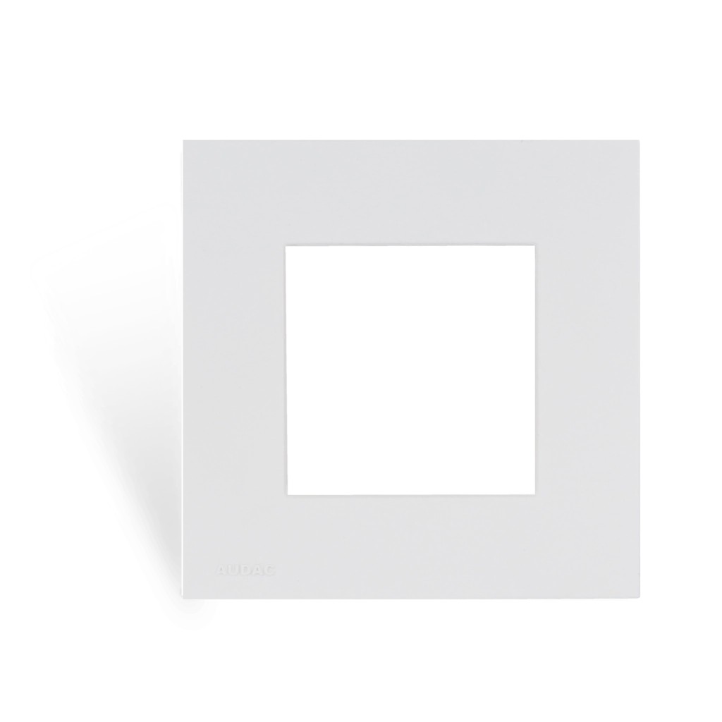 Audac Cover frame single 45 x 45 mm White version