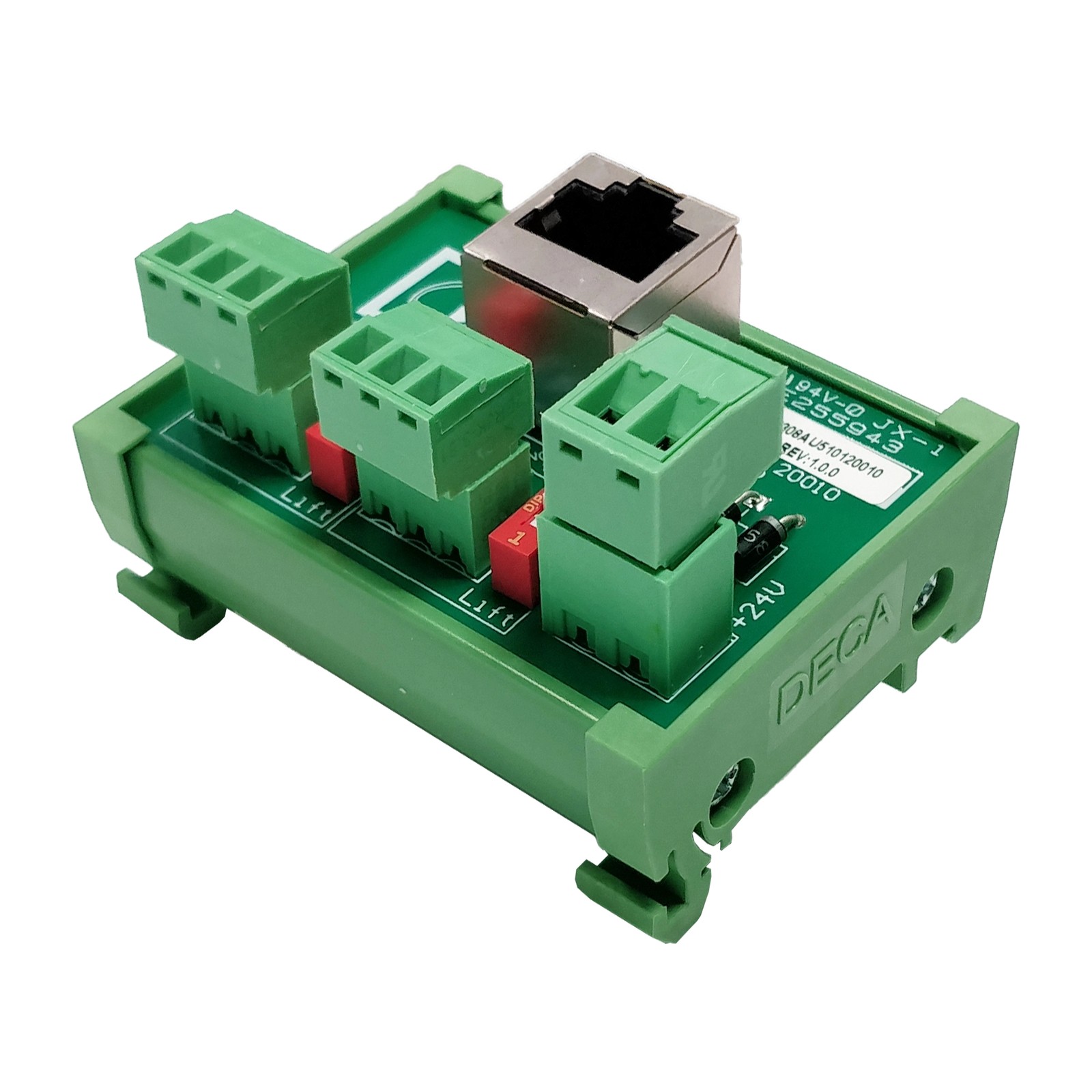Audac Junction box - RJ45 to 2 x 3-pin terminal block