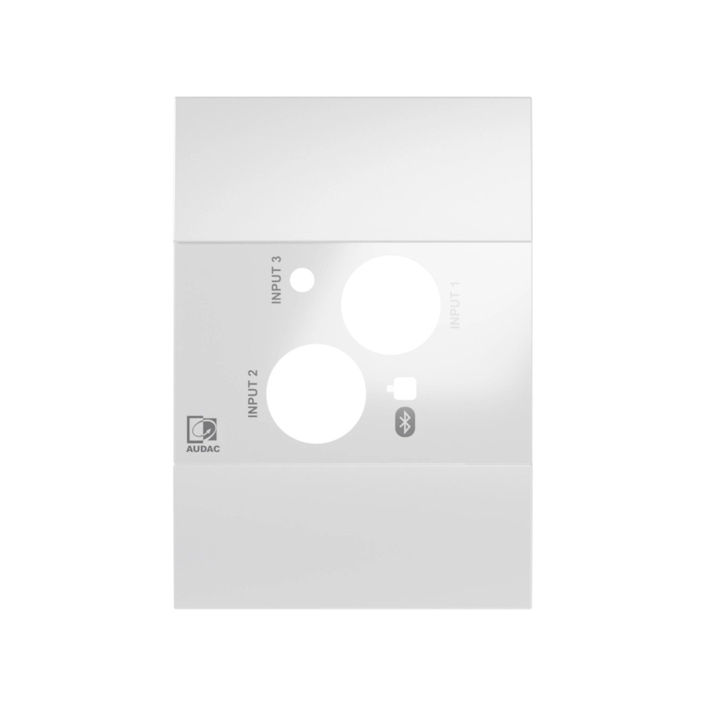 Audac NWP320 front panel and adapter frame kit – 1-gang US White version