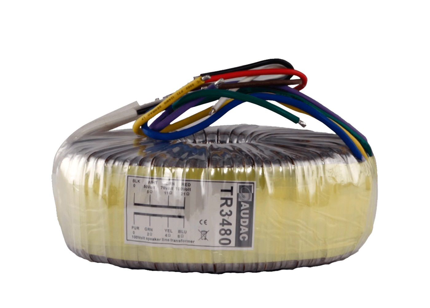 Audac Toroidal audio line transformer 480W 100V