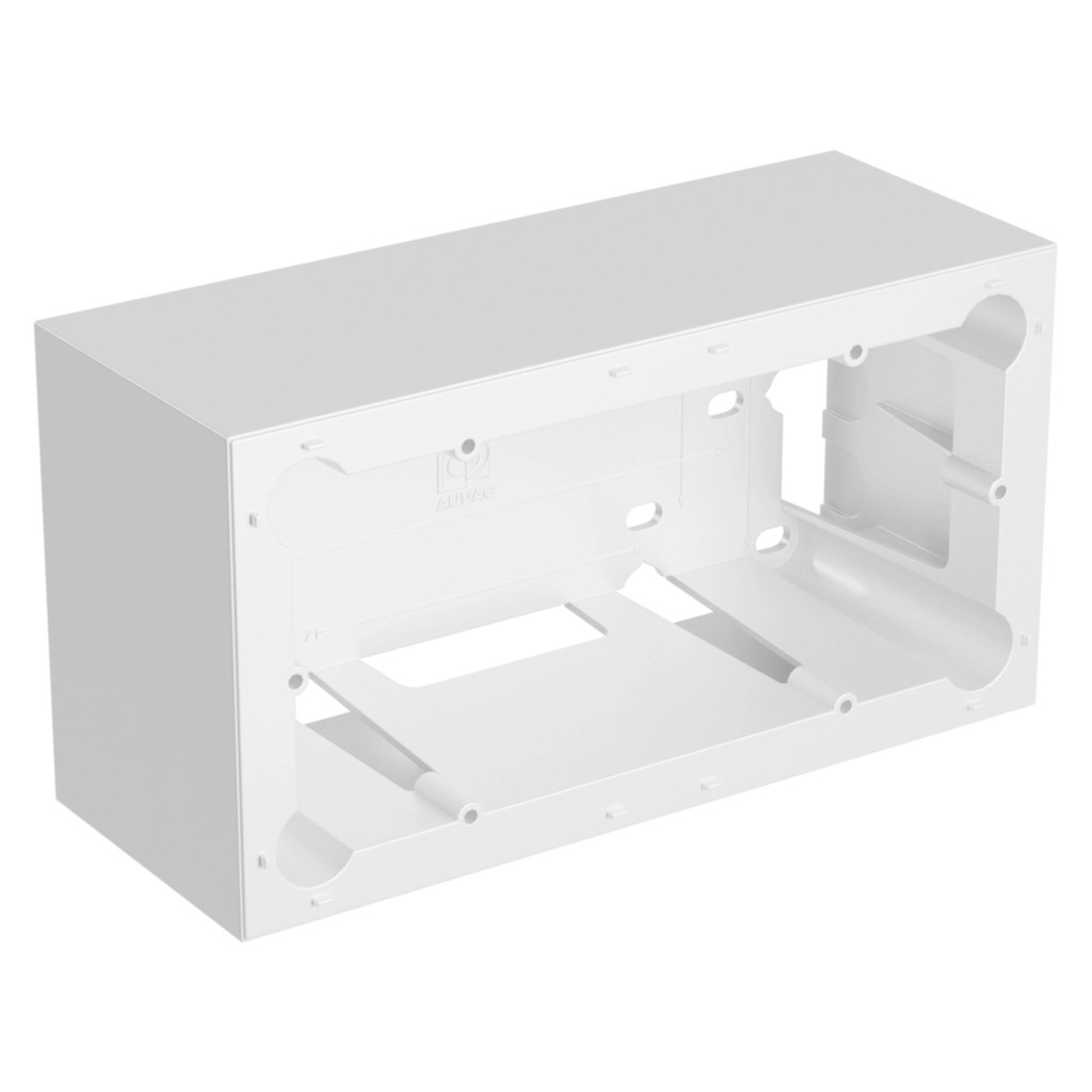 Audac Surface mount wall box - 151 x 80 mm wall panel White version