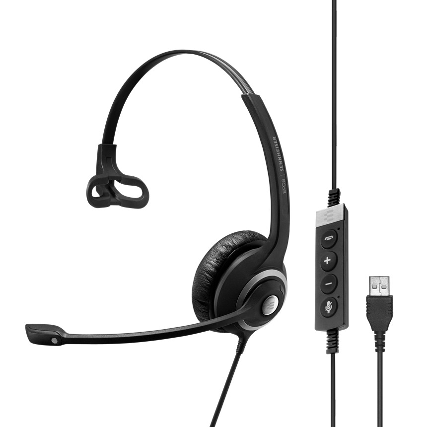 EPOS IMPACT SC 230 USB MS II Monaural Office Headset, Black, 2.9m Cable, USB Connectivity