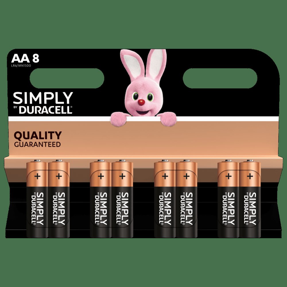 Duracell Simply HBDC AA 10x2s (10 Pack) LR6:MN1500
