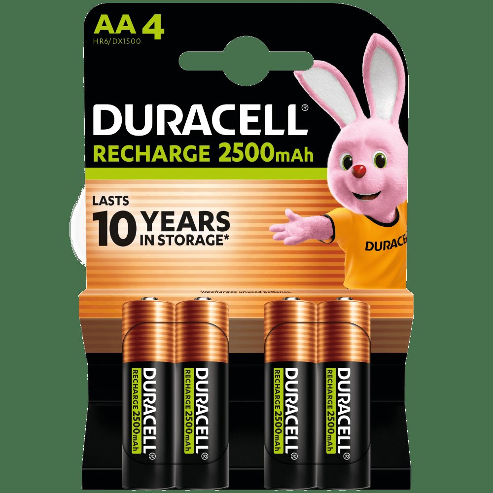 Duracell Rechargeable Ultra AA 2500mah 4s (20 Pack)