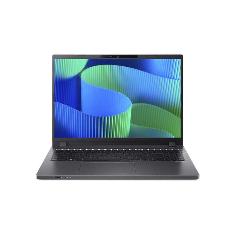 Acer TravelMate TMP216-51-G3-TCO-51G6 16"WUXGA SlimBezel IPS Intel Core Ultra 5 processor 115U 16 GB DDR5 512GB PCIe NVMe SSD Micro SD card reader IR Camera WIFI6E+BT 2x2 AX+BT 6E BackLit KB + FRP 53Wh Li-ion battery 65W TypeC adapter Windows 11 PRO 3 YRS OSW