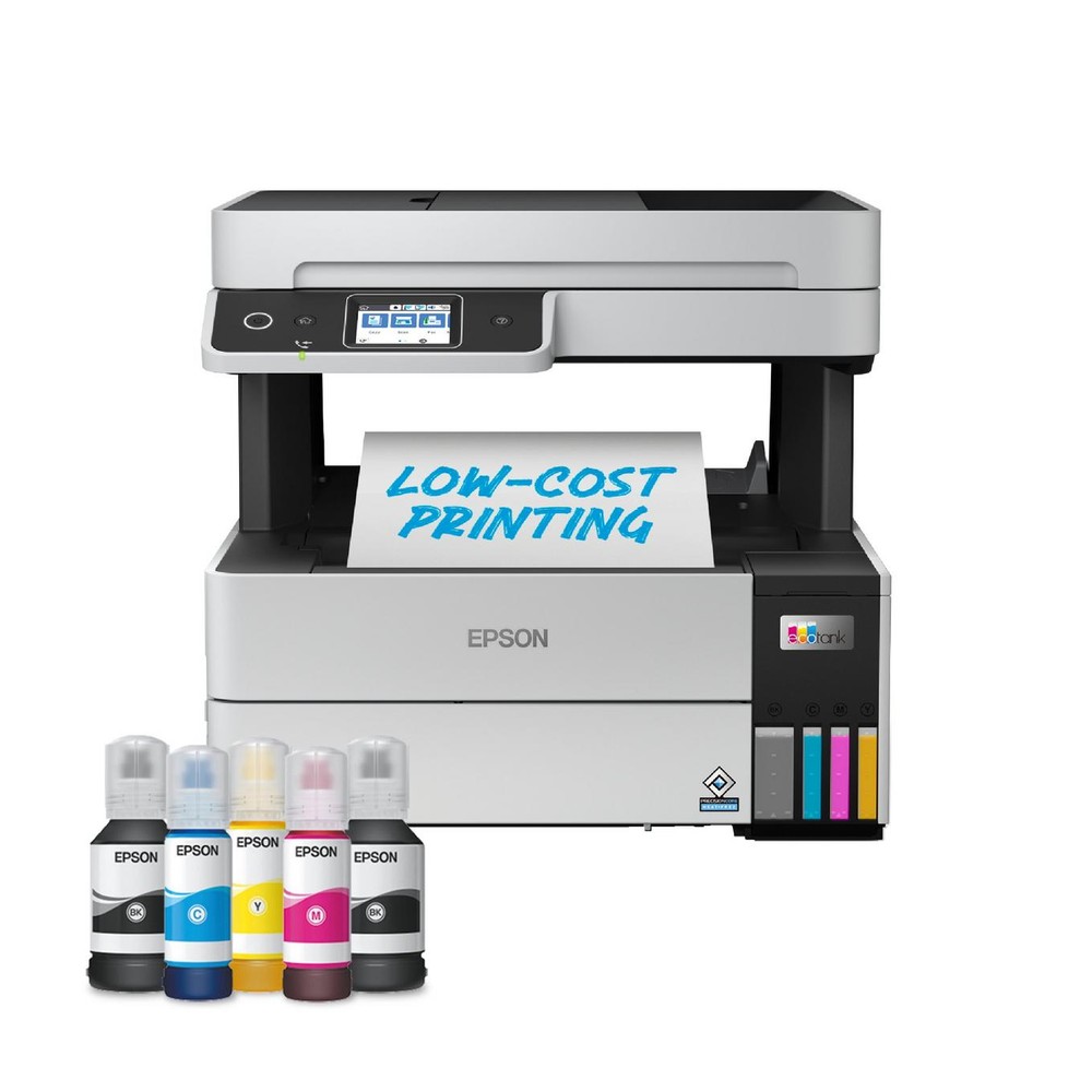 Epson 37ppm Mono 23ppm Colour A4 Print Scan Copy Fax USB Wi-Fi/Wi-FiDirect Ethernet AutoDuplexPrint ADF incl 1 set of ink (2 x Black)