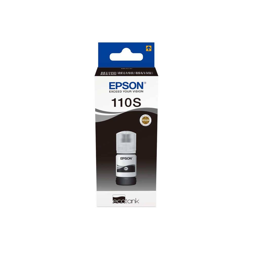 Epson 110S Ink Bottles Black L 40ml EcoTank M3170 / M3140 / M2170 / M2141 / M1180 / M1170 / M1140 / M1120 / M1100 / M3180 2000 pages