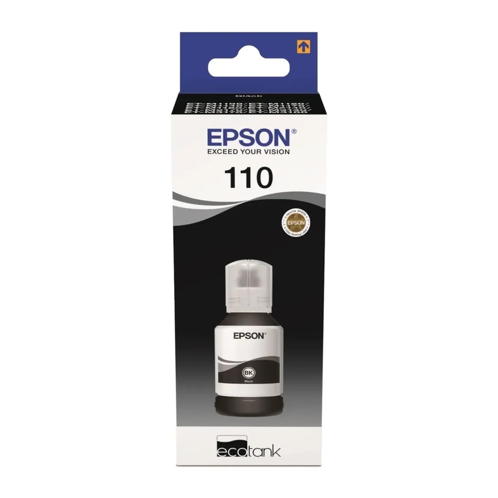 Epson 110 Ink Bottles Black XL120ml EcoTank M3170 / M3140 / M2170 / M1180 / M1170 / M1140 / M1120 / M1100 / M3180 6000 pages
