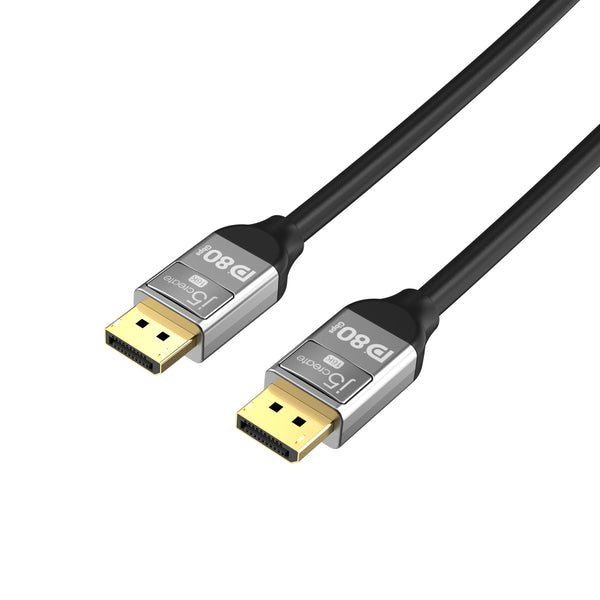 J5create JDC44L16 , 16K DisplayPort to DisplayPort , 1.6m - VESA certified 16K DisplayPort 2.1 8Gbps cable , support HBR3 ( 16K@60Hz, 8K@120Hz, 4K@240Hz ) , copper OFC conductors with triple shielding , gold plated connector - retail pack