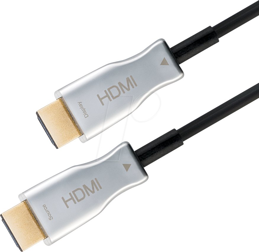 Goobay Optical Hybrid HDMI (AOC) 100m Cable with Ethernet (4K@60Hz)