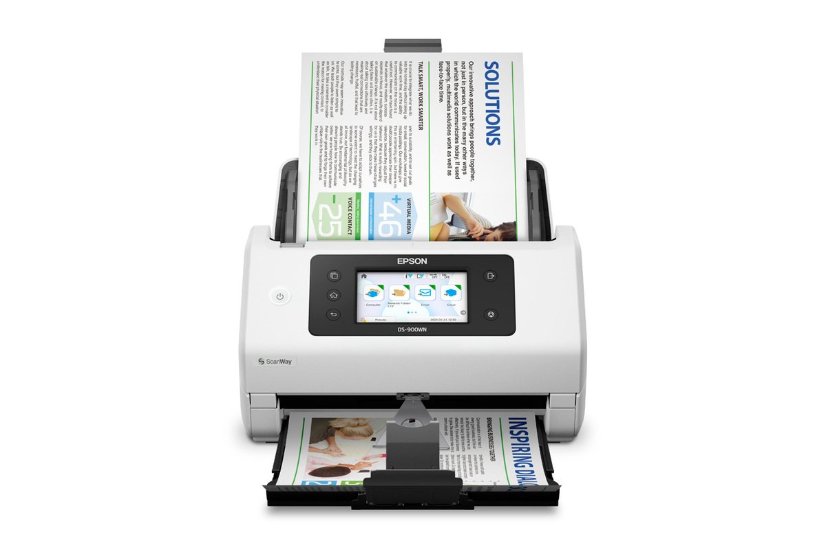 Epson Scanners Epson 70ppm A4 SheetFeed USB3 Wi-Fi LAN 11000 Pages Daily Single Pass Dual Scanning (A3 with Stitching Function)