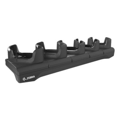 Zebra Five-slot cradle kit to charge TC53 / TC58; TC53e / TC58e / TC53e-RFID devices. Includes five-pack of shims (SHIM-CRD-NGTC