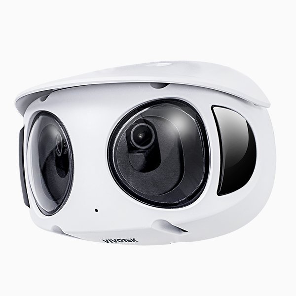 Vivotek Outdoor Vandal Dome; 8MP 180° (4736x 1648); (2x4M sensors);30fps; H.265; 2.8mm each lens; D/N; IR 20m; Deep Search