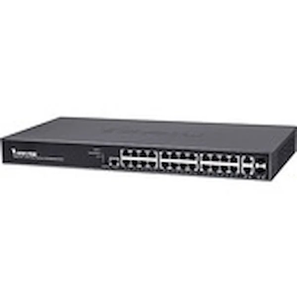VIVOTEK Managed 24x GE PoE; 2x Combo SFP Switch; 370W