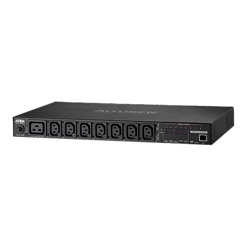 ATEN 20A/16A 8-Outlet 1U Outlet-Metered & Switched eco PDU