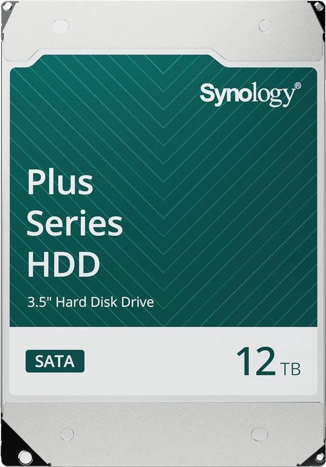 Synology HAT3310-12T 12TB 3.5'' Plus Series HDD; SATA 6GB/s; 256MB Cache; RPM 7200 3 year warranty
