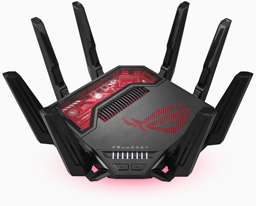 ASUS ROG Rapture BE19000 WiFi 7 Tri-Band AiMesh Extendable Gaming Router