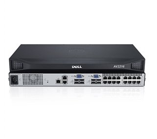 Dell 16-port analog, upgradeable to digital KVM switch with two local users, single power supply **ORDER ON REQUEST**