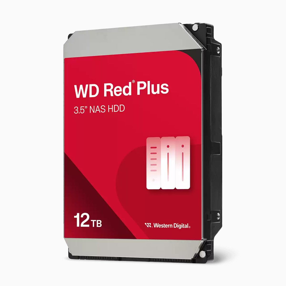 WesternDigital Red+ (plus) for NAS WD120EFBX 12000gb/12Tb 7200rpm , 256mb cache ,Sata6G , 3D Active Balance Plus , support 8x drive bays , 180Tb/year , 1m MTBF , sustained data rate - 215mb/sec - 3 years warrenty