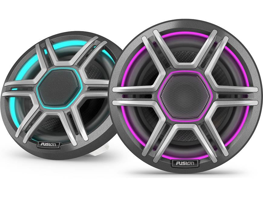 Garmin AP-FL65SPG Fusion Apollo 6.5” LED marine speakers with sports gray grilles