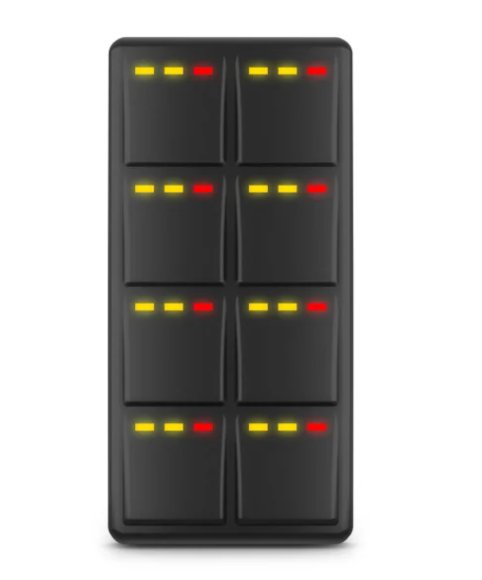 Garmin SP8, EmpirBus, 8-way Switch Panel, Vertical, IP67, 2600043