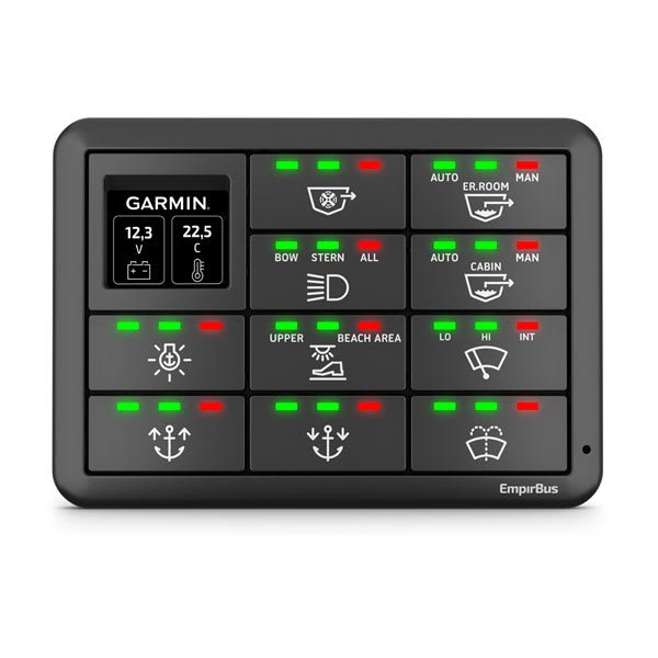 Garmin SP12, EmpirBus, H-CL-D, Horizontal, Display, 10 buttons
