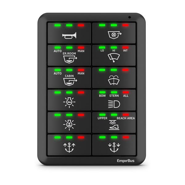 Garmin SP12, EmpirBus, H-CL, Vertical, 12 buttons