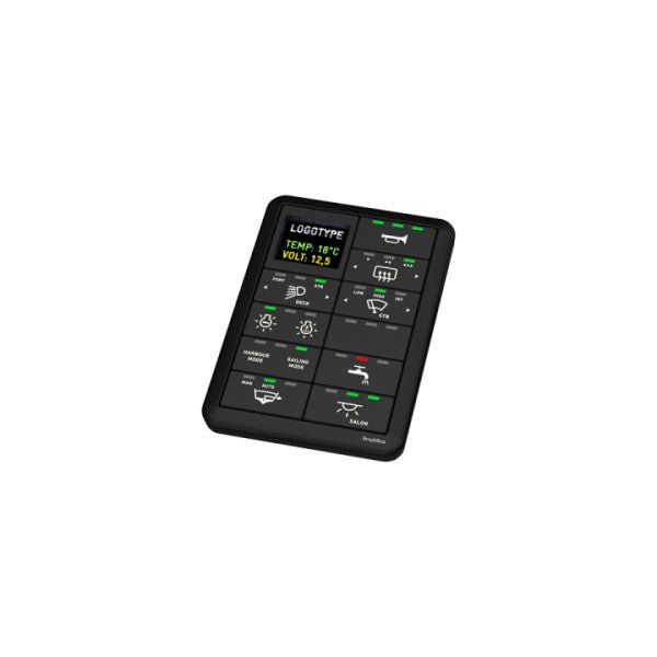 Garmin SP12, EmpirBus, H-CL-D, Vertical, Display, 10 buttons