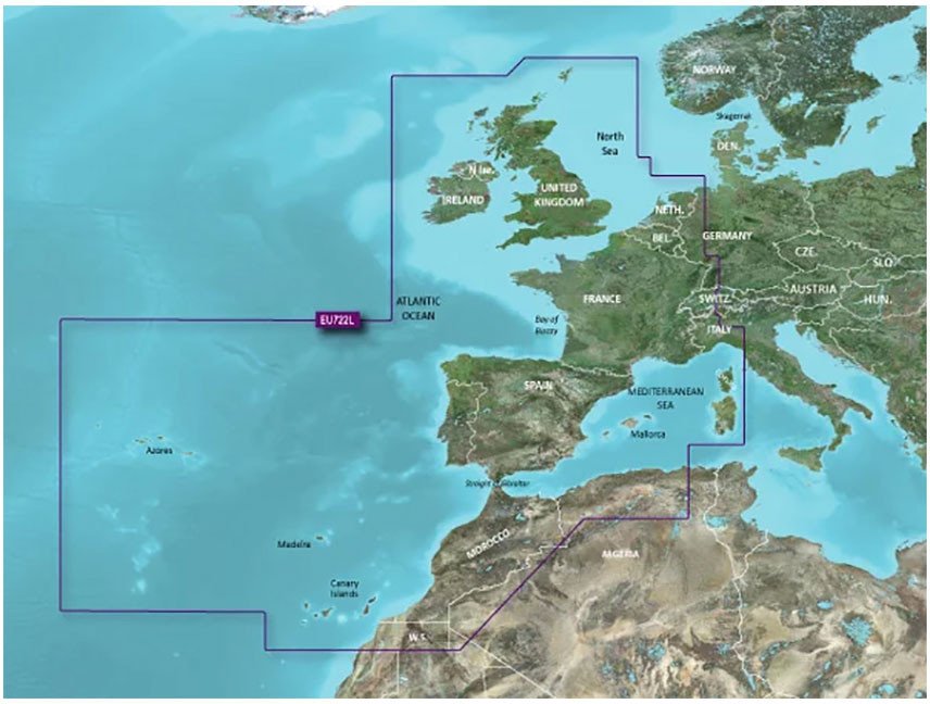 Garmin VEU722L-g3 Europe Atlantic Coast