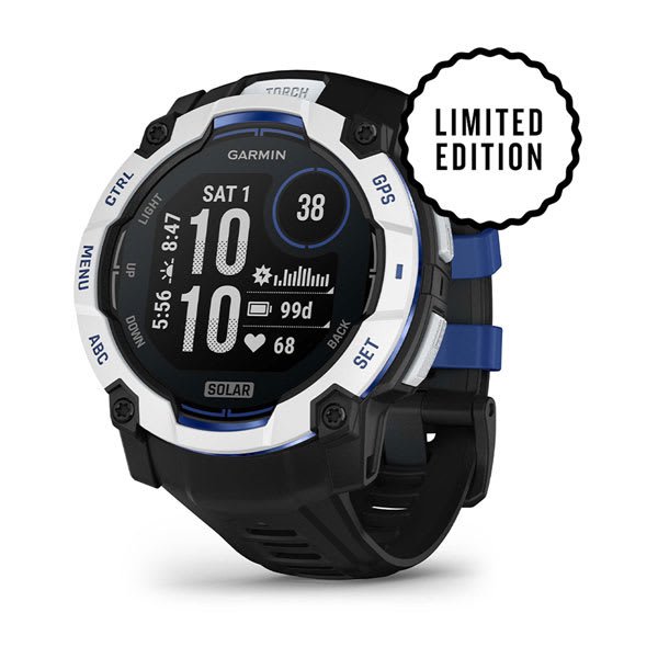 Garmin Instinct 3,50mm,Solar,Whitestone with Black Band,WW (LTD)