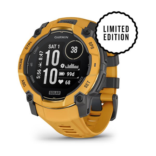 Garmin Instinct 3 - 50 mm, Solar Sunburst with sunburst/grey silicone band