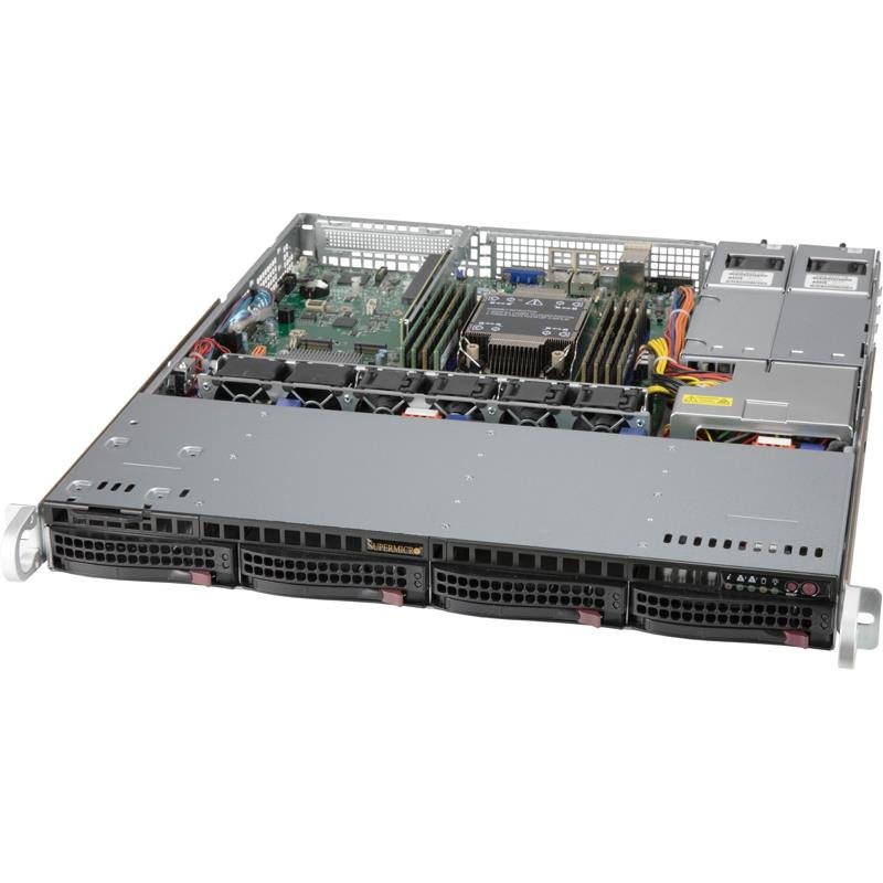 Super Micro SUPERMICRO CHASSIS - RACK 1U 4X 3.5" HOT-SWAP HDD 400W RPSU