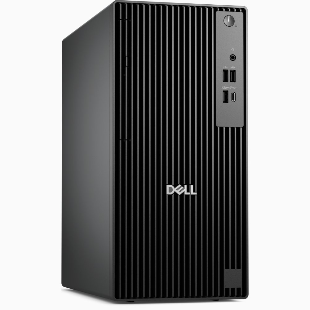 Dell Pro Tower QCT1250, Intel(R) Core(TM) Ultra 7 265 (13 TOPS NPU, 20 cores, up to 5.3GHz), 16 GB: 1 x 16 GB, DDR5, up to 4800 MT/s, non-ECC 2 Slots Max 64GB, M.2 2280 SSD 512GB PCIe NVMe , No Optical Drive , Onboard Sound, Windows 11 Pro, English, 