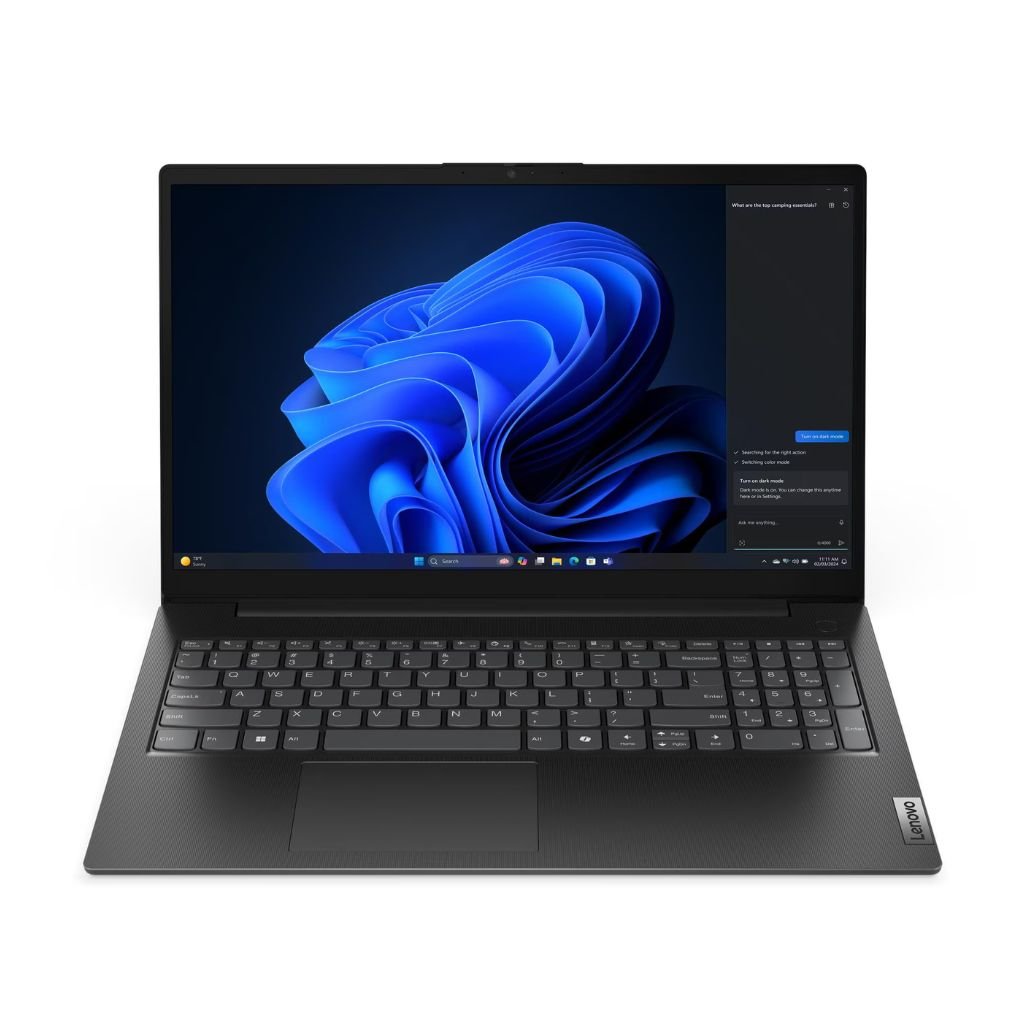Lenovo V15 G5 IRL , 15.6" FHD (1920x1080) TN 250nits Anti-glare, 45% NTSC , Intel Core™ 5 210H, 8C (4P + 4E) / 12T, P-core 2.2 / 4.8GHz, E-core 1.6 / 3.6GHz, 12MB Intel® Smart Cache , 1x 8GB SODIMM DDR5-5200 (Two DDR5 SODIMM slots, dual-channel capab