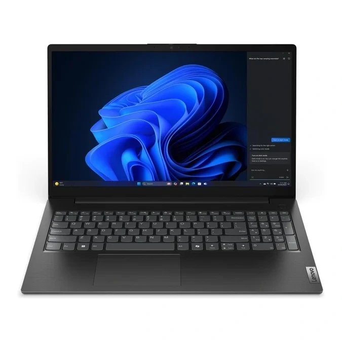 Lenovo V15 G5 IRL , 15.6" FHD (1920x1080) TN 250nits Anti-glare, 45% NTSC , Intel Core™ 5 210H, 8C (4P + 4E) / 12T, P-core 2.2 / 4.8GHz, E-core 1.6 / 3.6GHz, 12MB Intel® Smart Cache , 1x 8GB SODIMM DDR5-5200 (Two DDR5 SODIMM slots, dual-channel capab
