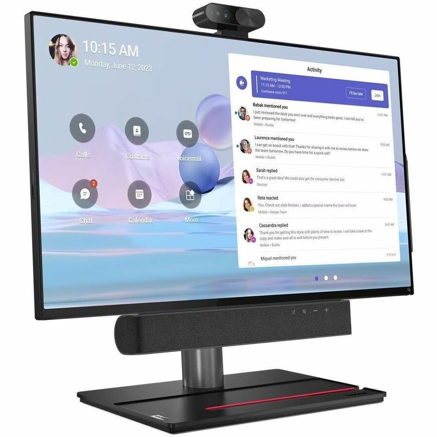 LENOVO - THINKSMART VIEW PLUS- MTR INTEGRATED DISPLAY WITH SPEAKER BAR AND CAM - NEW