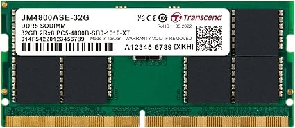 Transcend Jet Memory 32 Gb DDR5-4800 So-DIMM 2RX8 CL40