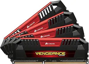 Corsair CMY16GX3M4B2933C12R / CMY16GX3M4A2933C12R , VengeancePro , black PCB+heatsink with Red accent , 8 layers PCB design , 4Gb x 4 kit - support Intel XMP ( eXtreme Memory Profiles ) , ddr3-2933 , CL12 , 1.65v - 240pin - lifetime warranty