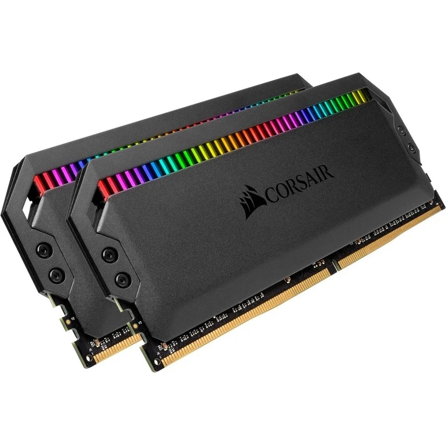Corsair CMT32GX4M2C3600C18 / CMT32GX4M2D3600C18 dominator Platinum RGB ( 12x LEDs per module ) - blacK heatsink , with DHX technology + DHX Pro / corsair link , with 8-layer PCB , 16Gb x 2 kit , Ddr4-3600 ( pc4-28800) , CL18 , 1.35v - 288pin - lifetime warranty