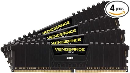 Corsair CMK32GX4M4B3600C18 / CMK32GX4M4D3600C18 vengeance Lpx with blacK low-profile heatsink + Vengence Airflow memory cooler , with 8-layer PCB , 8Gb x 4 kit - support Intel XMP ( eXtreme Memory Profiles ) , Ddr4-3600 ( pc4-28800) , CL18 , 1.35v - 288pin - lifetime warranty