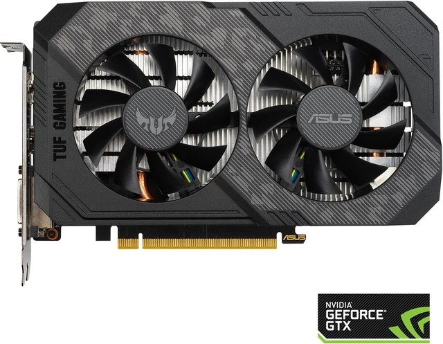 AsusTUFGamingGeForceGTX1660TiEVO:NVIDIATuringarchitecture,1536CUDAcores,6GBGDDR6memory,192-bitmemorybus,baseclock1500MHz,boostclock1845MHz(OCmode),1xDisplayPort1.4,1xHDMI2.0b,1xDual-LinkDVI,450WrecommendedPSU,3-yearwarranty.