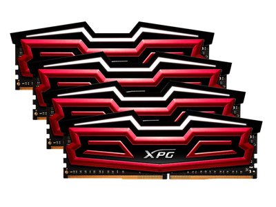 Adata AX4U2800W8G17-QRD xpg Dazzle with red led , black + red heatsink with 2oz Copper 10-layer PCB , 8Gb x 4 kit - support Intel XMP ( eXtreme Memory Profiles ) , Ddr4-2400 ( pc4-22400) , CL17 , 1.2v - 288pin - lifetime warranty