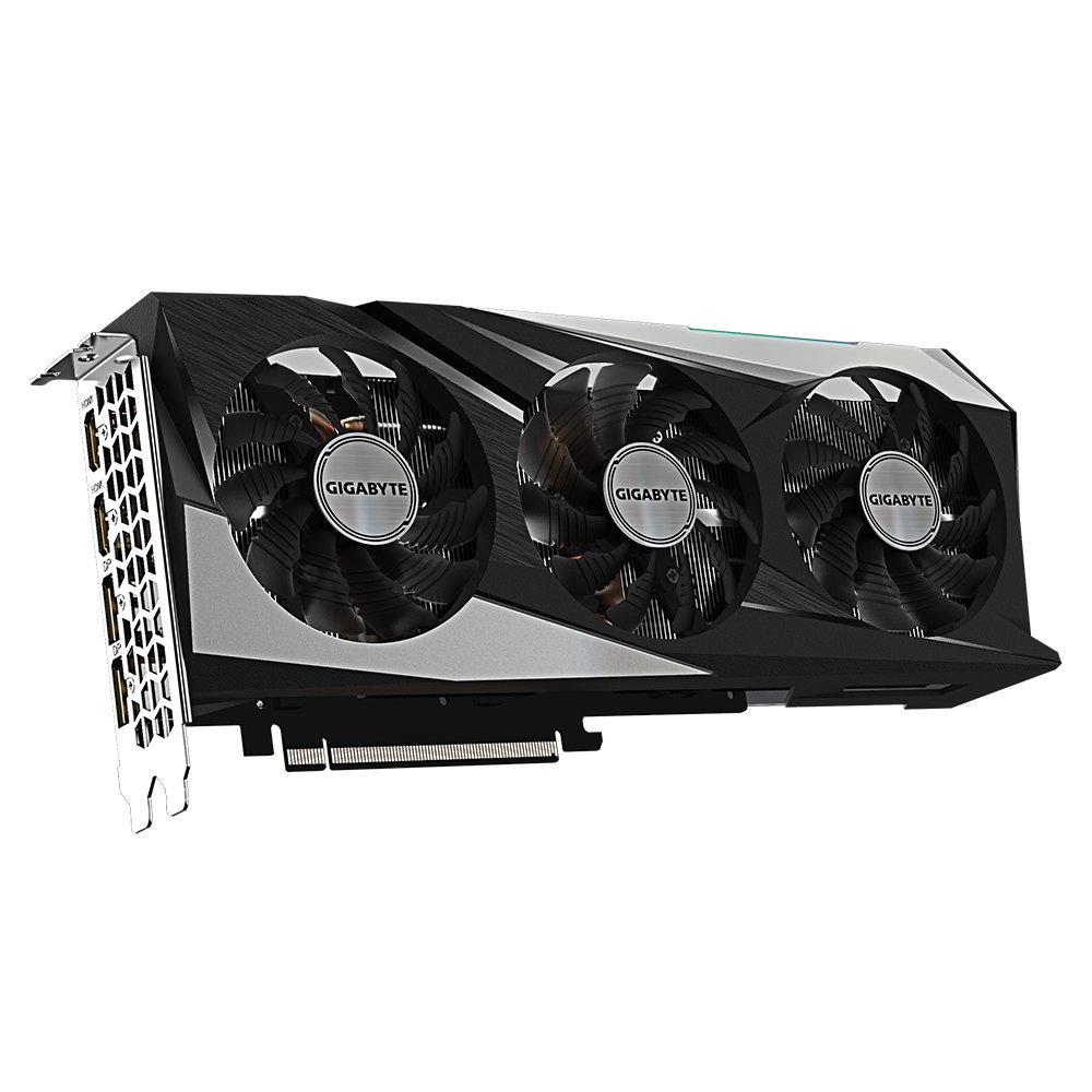 Gigabyte GV-R76GAMING-oC-8GD rX-7600 Gaming Oc - RDNA2 architecture with hardware raytracing , 3 slots required , with Fusion2.0 RGB Lighting , Windforce 3X , 3x 80mm fans with alternate spinning fans for better heat dissipation , back-sided heatsink + 5x 10mm copper heatpipes with DTH (Direct Touch Heatpipes) , 6nm , Pci-E 4.0 16x , 8Gb 128bit GDDR6 ( 288Gb/sec memory transfer ) , 64RoPs ; 168 GPexels/Sec , 336 GT/s texture fill rate , 2048 stream processors , 128x texture unit , 32x RT cores with 2mb L2 + 32mb L3 cache , core clock : 2355/2755mhz ; memory : 18000mhz , 2xHDMi+ 2x DisplayPort 1.4 - require 8pin power connectors