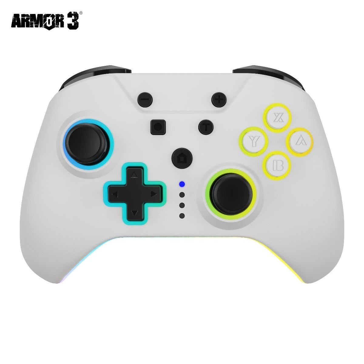 Armor3 NuRival Wireless Hall Effect Stick Game Controller For Switch - White
