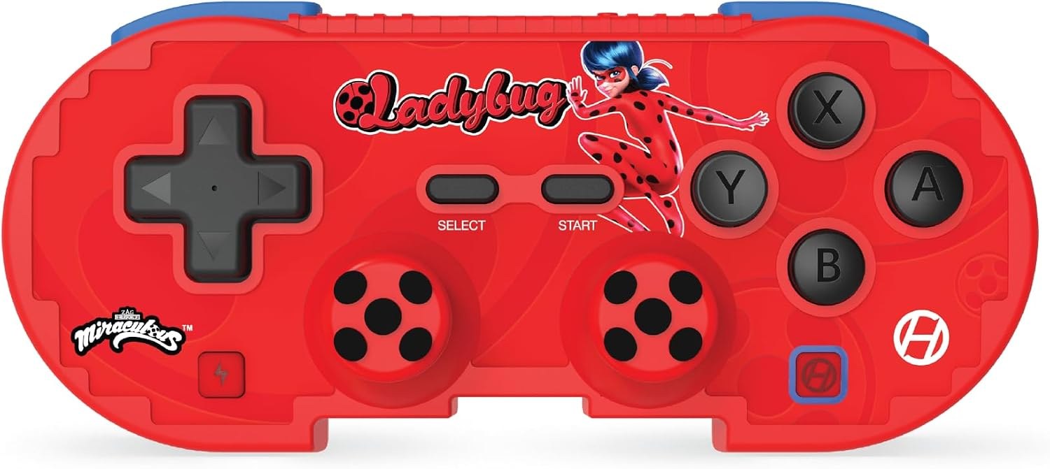 Hyperkin Official Miraculous Pixel Art Bluetooth Switch Controller - Ladybug