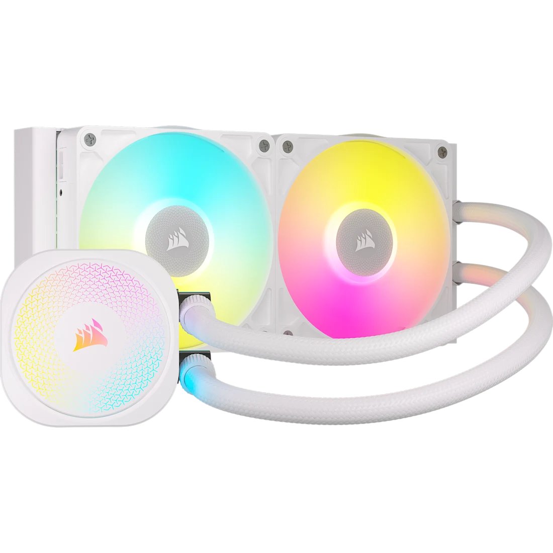 Corsair iCUE LINK TITAN 240 RX RGB Liquid CPU Cooler - White – RX120 RGB Fans – Fits Intel® LGA 1851/1700; AMD® AM5/AM4.