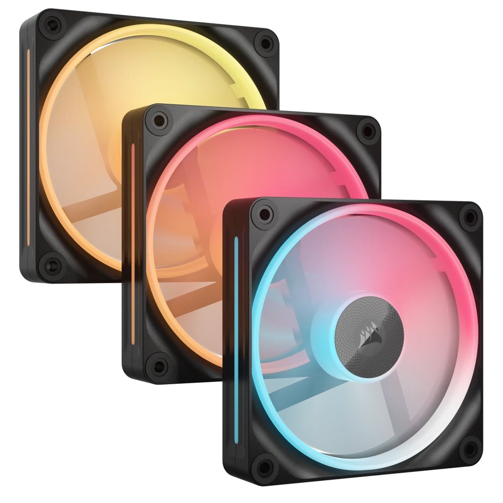 CORSAIR LX-R RGB Series; iCUE LINK LX120-R RGB; 120mm RGB Fan; Triple Fan Kit.