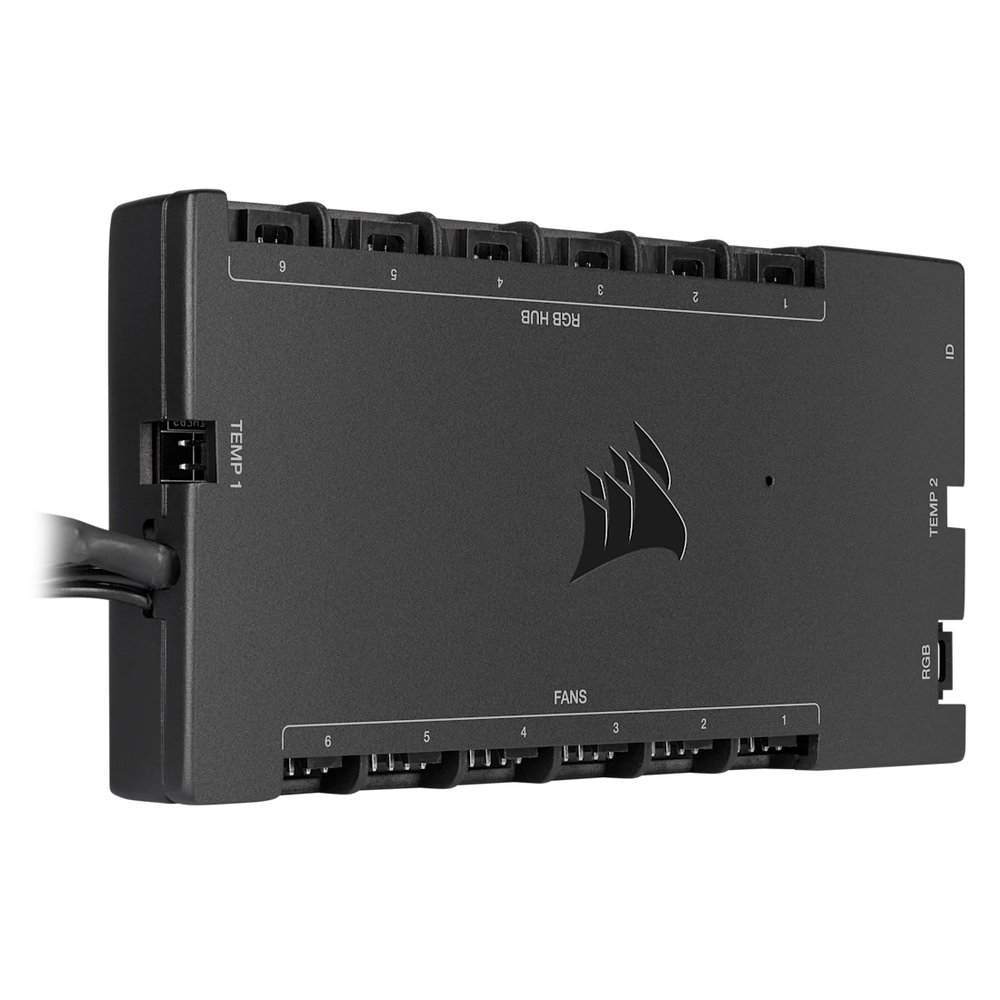 Corsair iCUE Commander CORE XT - Digital Fan Speed and RGB Lighting Controller. 6x Fan; 6x RGB