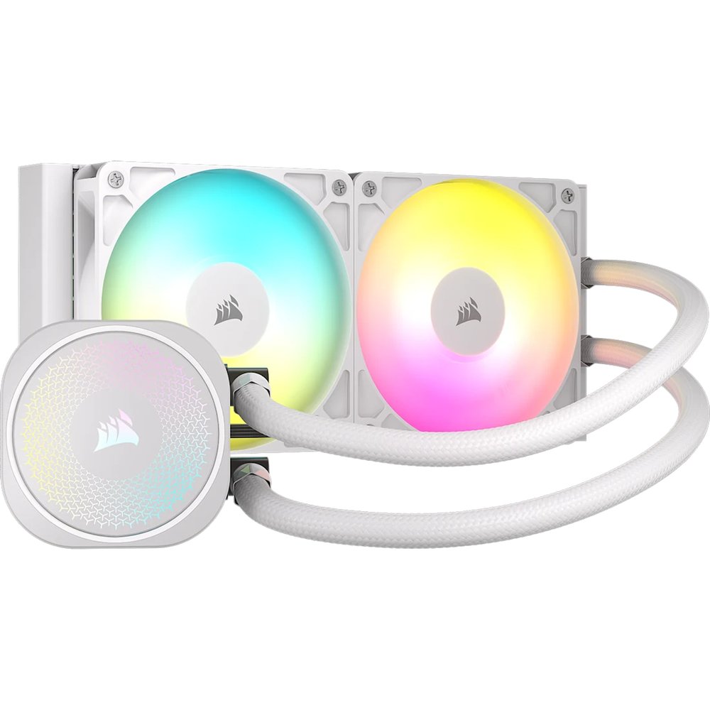 Corsair NAUTILUS 240 ARGB White; 240mm Radiator; Liquid CPU Cooler; Intel® LGA 1851/1700; AMD® AM5/AM4
